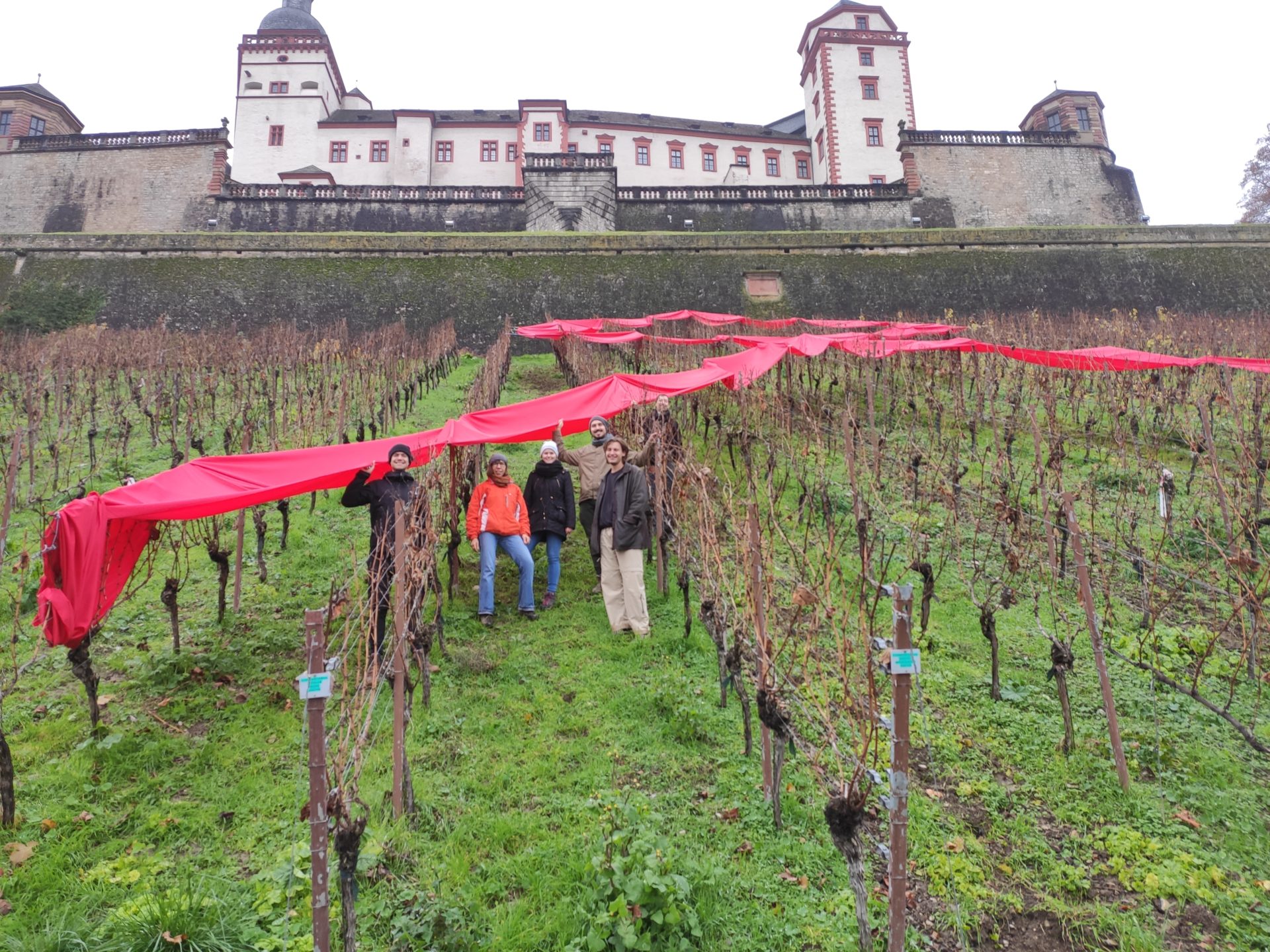 Rote Schleife am Festungsberg